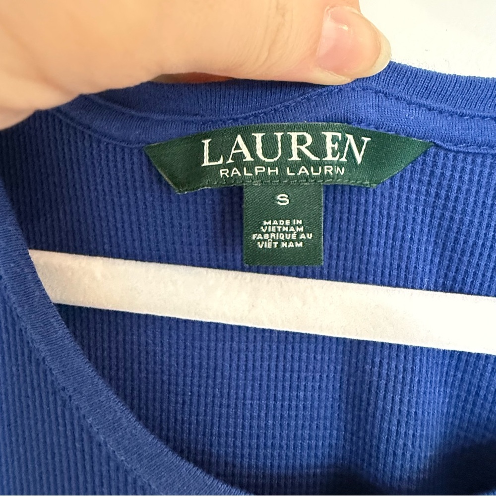 Ralph Lauren Navy Racerback Waffleknit Maxi Dress - Picture 3 of 9